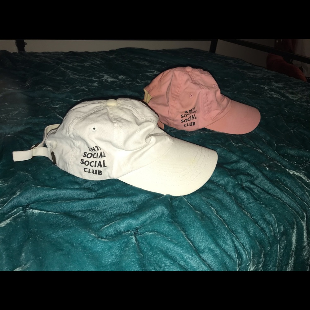 2 Anti Social Social Club strapback hats